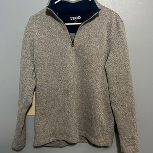 Mens IZOD halfzip sweater